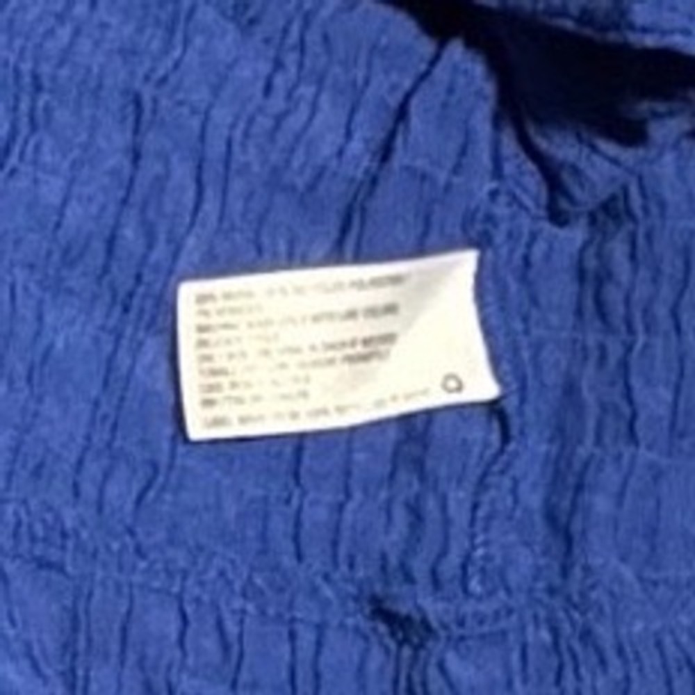 Knox Rose Womens Royal Blue Crinkle Textured Tiered Mini Dress Sleeveless Size S - Picture 6 of 8